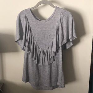 Anthropologie ruffle shirt